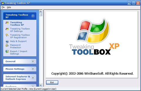 Tweaking Tool Windows Xp